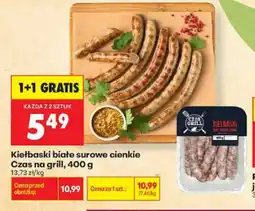 Biedronka Kiełbaski białe surowe cienkie Czas na grill oferta
