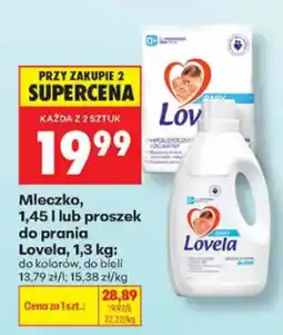 Biedronka Mleczko do prania Lovela oferta