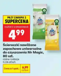 Biedronka Ściereczki nawilżane zapachowe uniwersalne Mr Magic oferta