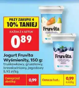 Biedronka Jogurt Fruvita Wyśmienity oferta