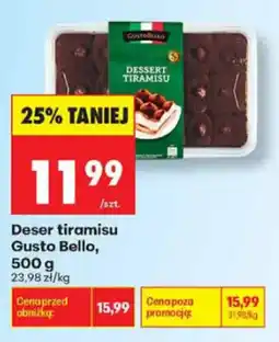 Biedronka Deser tiramisu Gusto Bello oferta