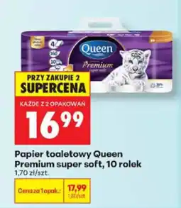 Biedronka Papier toaletowy Queen Premium super soft oferta