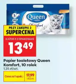 Biedronka Papier toaletowy Queen Komfort oferta