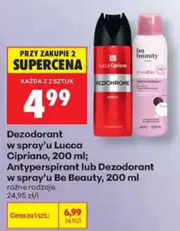 Biedronka Dezodorant w spray'u Lucca Cipriano oferta