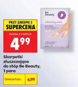 Biedronka Skarpetki złuszczające do stóp Be Beauty oferta