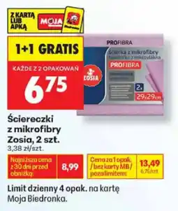 Biedronka Ściereczki z mikrofibry Zosia oferta