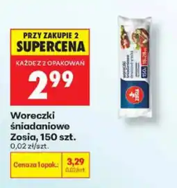 Biedronka Woreczki śniadaniowe Zosia oferta