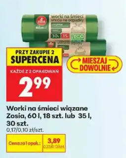 Biedronka Worki na śmieci wiązane Zosia oferta