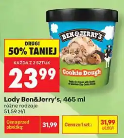 Biedronka Lody Ben&Jerry's oferta