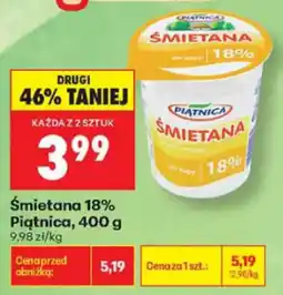 Biedronka Śmietana 18% Piątnica oferta