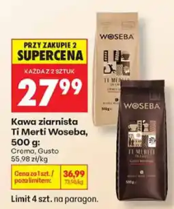 Biedronka Kawa ziarnista Ti Merti Woseba oferta