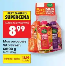 Biedronka Mus owocowy Vital Fresh oferta