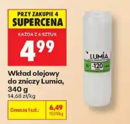Biedronka Wkład olejowy do zniczy Lumia oferta