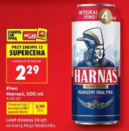 Biedronka Piwo Harnaś oferta