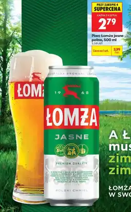 Biedronka Piwo Łomża Jasne pelne oferta
