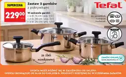 Biedronka Zestaw 3 garnków z pokrywkami oferta