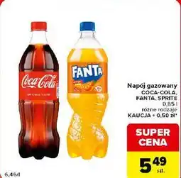 Carrefour Market Napój gazowany COCA-COLA, FANTA, SPRITE oferta