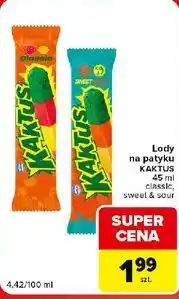 Carrefour Market Lody na patyku Kaktus oferta