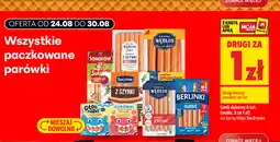 Biedronka Wszystkie paczkowane parówki (Berlinki, Tarczyński, Kraina Wędlin, Sokołów) oferta
