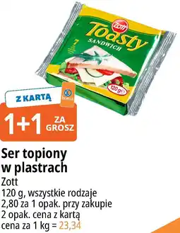 E.Leclerc Ser topiony w plastrach Zott Toasty oferta