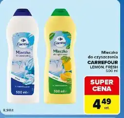 Carrefour Market Mleczko do czyszczenia CARREFOUR LEMON, FRESH oferta