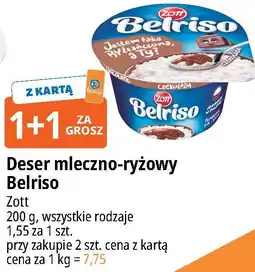 E.Leclerc Deser mleczno-ryżowy Belriso Zott oferta