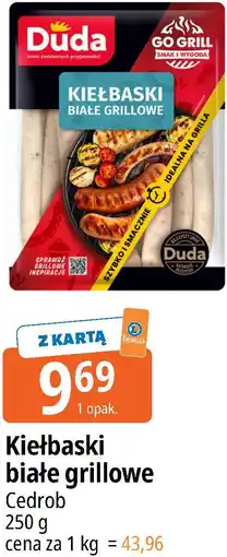 E.Leclerc Kiełbaski białe grillowe Cedrob Duda oferta