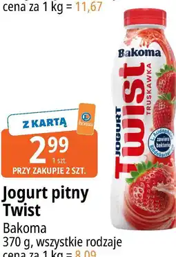 E.Leclerc Jogurt pitny Twist Bakoma oferta