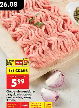 Biedronka Chude mięso mielone z szynki wieprzowej Kraina Mięs oferta
