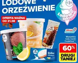Carrefour Lód waniliowy w polewie z migdałami Carrefour oferta