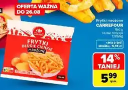 Carrefour Frytki długie cienkie Carrefour Classic oferta