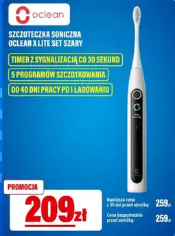 RTV EURO AGD Szczoteczka soniczna Oclean X Lite Set szary oferta