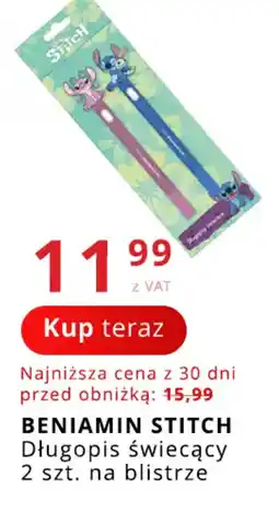 Poczta Polska Beniamin Stitch Długopis świecący oferta
