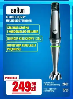 RTV EURO AGD Blender ręczny Braun Multiquick 7 MQ7045 oferta