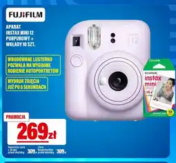 RTV EURO AGD Aparat Fujifilm Instax Mini 12 Purpurowy + wkłady 10 szt oferta