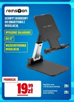 RTV EURO AGD Uchwyt biurkowy do smartfona Reinston oferta