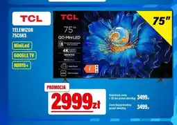 RTV EURO AGD Telewizor Tcl 75C6KS oferta
