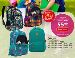Poczta Polska Plecak szkolny Peterson PTN BIEDRONKA-5103 G98 oferta