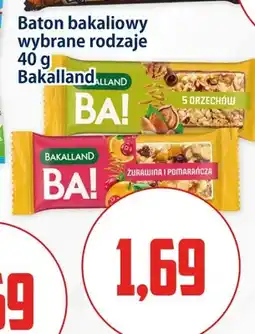 Kupiec Baton bakaliowy Bakalland BA! Żurawina i Pomarańcza oferta