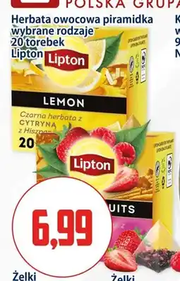 Kupiec Herbata owocowa piramidka Lipton Lemon oferta