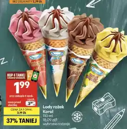 Delikatesy Centrum Lody rożek truskawkowy oferta