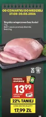 Delikatesy Centrum Szynka wieprzowa bez kości oferta