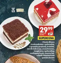 Delikatesy Centrum Ciasto Bizon truskawkowe z galaretką oferta