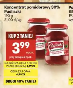 Delikatesy Centrum Koncentrat pomidorowy 30% Pudliszki oferta