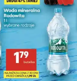 Delikatesy Centrum Woda mineralna niegazowana Rodowita oferta