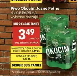 Delikatesy Centrum Piwo Okocim 4-pak oferta