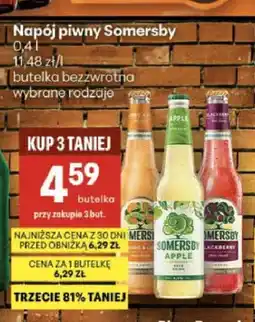 Delikatesy Centrum Napój piwny Somersby Apple oferta