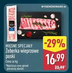 ALDI Żeberka wieprzowe Mięsne Specjały oferta