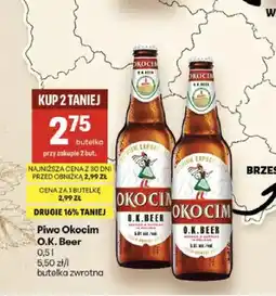 Delikatesy Centrum Piwo Okocim O.K. Beer oferta