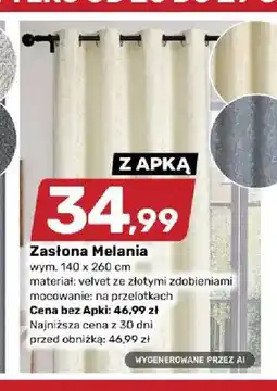 Bricomarche Zasłona Melania oferta